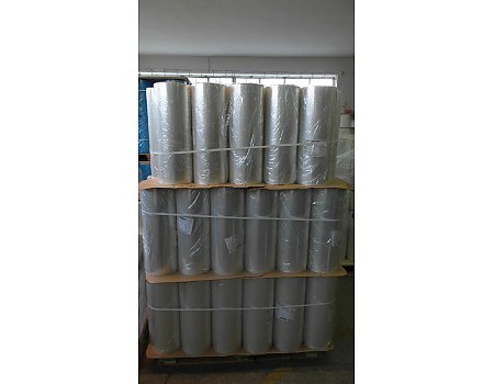 Biaxer 40 xx PP Folia na przykrywki do tacek PP 584mm wielokrotne otwieranie, zamykanie
