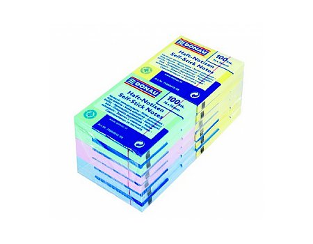 Bloczek samoprzylepny DONAU 76x76mm mix kolorów 12szt. (9003106501212)