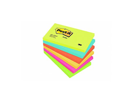 Bloczek samoprzylepny Post-it 76x127mm paleta energetyczna 6szt. (4001895871252)