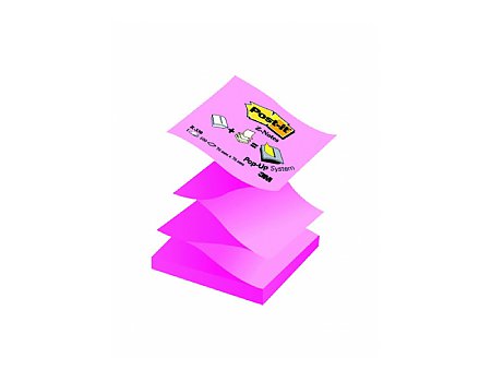 Bloczek samoprzylepny Post-it Z-Notes 76x76mm żółto-różowy (3134375255363)