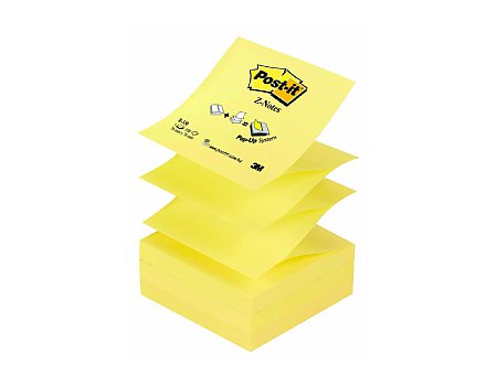Bloczek samoprzylepny Post-it Z-Notes 76x76mm żółty (3134375014304)