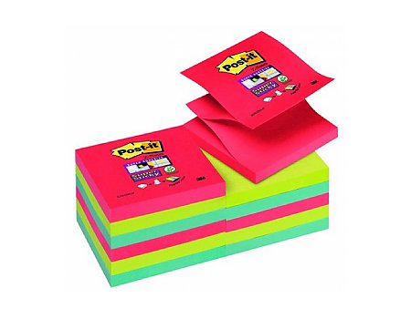 Bloczek samoprzylepny Post-it Z-Notes kolory energetyczne 6szt. (3134375221443)