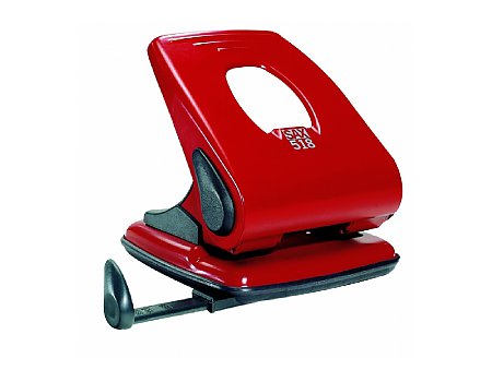 Dziurkacz SAX 518 do 40 kartek czerwony (9002219011311)