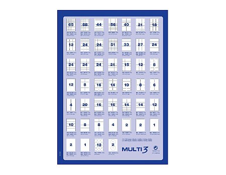Etykiety uniwersalne MULTI 3 AP10493 63,5x72mm 100ark. (8410782104933)