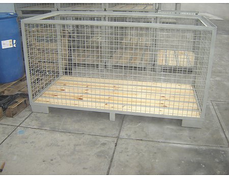 Gitterbox giterbox kosz pojemnik kontener katon na drewno drzewo 2000x1000x970