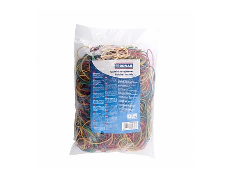 Gumki recepturki DONAU średnica 57mm mix kolorów 0,5kg (5901498017967)