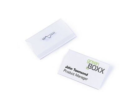 Identyfikator DURABLE z agrafką 50szt. (4005546810041)