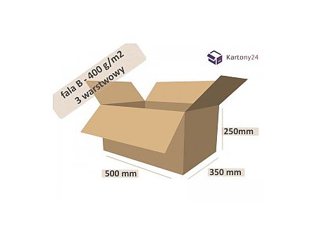 karton 500x350x250 - 20szt. _ pudełko (500350250)