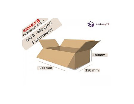 karton 600x350x180 - 20szt. paczkomat InPost B _ pudełko (600350180)