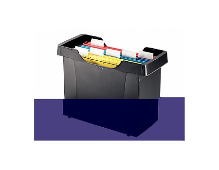 Kartoteka LEITZ Plus z teczkami czarna (4002432376247)