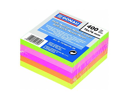 Kostka samoprzylepna DONAU 76x76mm neonowa (5901498007043)