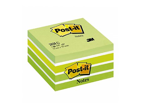 Kostka samoprzylepna Post-it 76x76mm niebiesko-zielona (4001895872815)