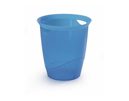 Kosz na śmieci DURABLE Trend bezbarwny niebieski 16l (7318081710545)
