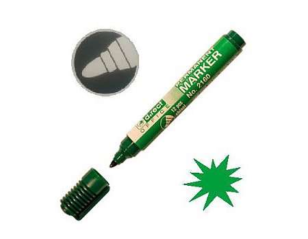 Marker permanentny D.rect 2106 - zielony