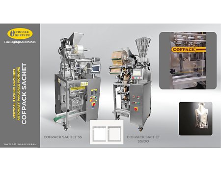 ⚙️MASZYNY ➜ Automaty pakujące w saszetki COFPACK SACHET
