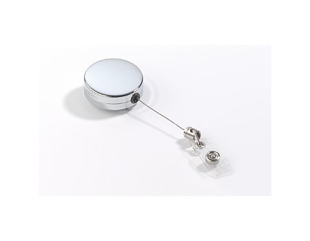 Mechanizm ściągający do identyfikatora DURABLE z zatrzaskiem srebrny (4005546804255)