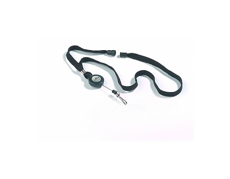 Mechanizm ściągający do identyfikatora z taśmą DURABLE czarny 10szt. (4005546802817)