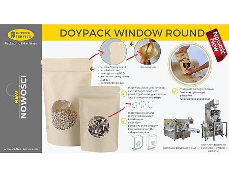 🆕OPAKOWANIA ➜ NOWOŚCI ➜ Doypack WINDOW ROUND