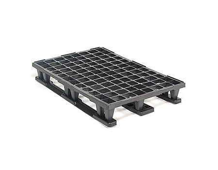 Paleta plastikowa lekka, ażurowa, 3 doczepiane płozy (21835)