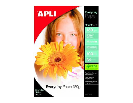 Papier fotograficzny APLI Foto Everyday Photo A4 180g/m2 100ark. (8410782114758)