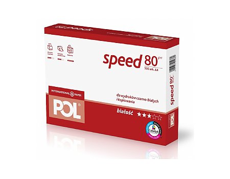 Papier ksero POLSPEED A4 80g 500ark. (5901657012369)