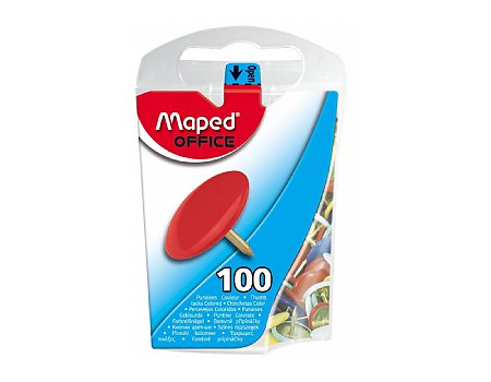 Pinezki kolorowe powlekane MAPED 100szt. (3154143100114)