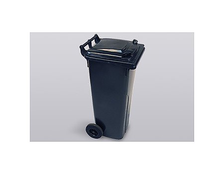 Pojemnik plastikowy na odpady, 140 L czarna pokrywa (61760)