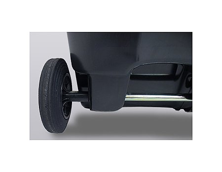 Pojemnik plastikowy na odpady, 240 L żółta pokrywa (61772)