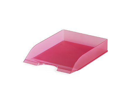 Półka na dokumenty DURABLE Basic bezbarwna różowa (4005546105932)