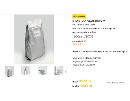 🌿Promocja!-30%🌿 STABILO ALUMINIUM PET12/AL8/PE80 S/M