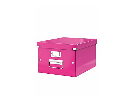 Pudło archiwizacyjne uniwersalne LEITZ Click&Store WOW różowy (4002432398126)