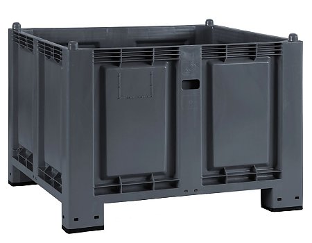 Skrzyniopaleta plastikowa 1200x800 lita na stopach (09-082)