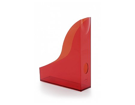 Stojak na dokumenty DURABLE Basic bezbarwny czerwony (4005546107974)