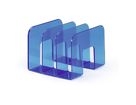 Stojak na dokumenty DURABLE Trend transparentny niebieski (7318081395544)