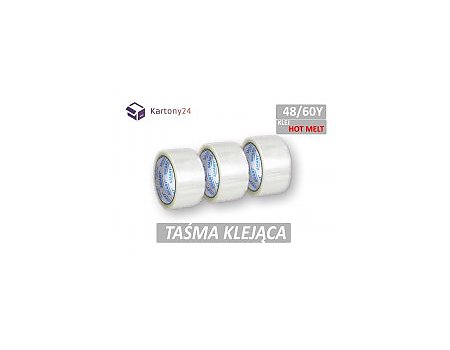 taśma 48x60 HOTMELT transparent a'6szt. (T4860hottr)