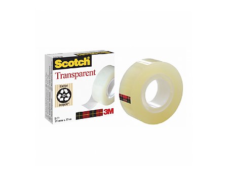 Taśma biurowa Scotch 550 19mmx33m transparentna w pudełku (3134375261838)
