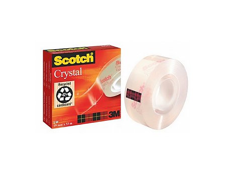 Taśma biurowa Scotch Crystal Clear 600 19mmx33m (3134375323727)