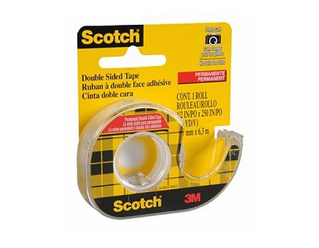 Taśma dwustronnie klejąca Scotch 12mmx6,3m z podajnikiem (0021200593031)