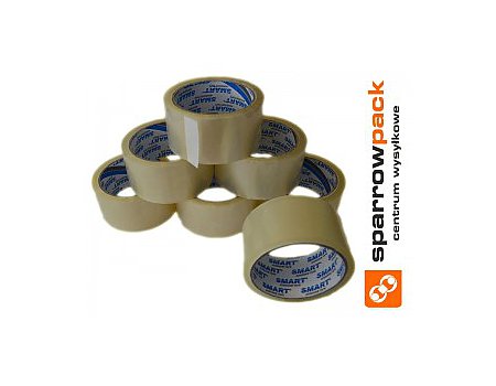 Taśma pakowa SMART akryl 48mm/60y bezbarwna - 1 szt