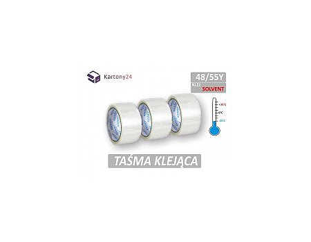 taśma solvent 48x55 transparent a'6szt. (T4855SOLTR)