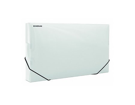 Teczka przestrzenna z gumką DONAU PP grzbiet 3 cm transparentna (5901498022923)