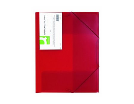 Teczka z gumką Q-CONNECT PP A4 czerwona (5705831023116)