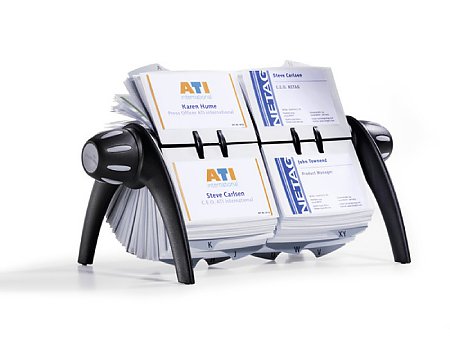 Wizytownik DURABLE Visifix Flip Duo czarny (4005546214078)