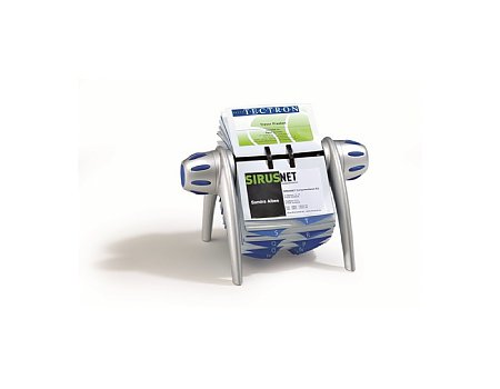 Wizytownik obrotowy DURABLE Visifix Flip na 400 wizytówek srebrny (4005546226491)