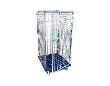 Zamykany kontener rolkowy, koła 125 mm PU (48253B)