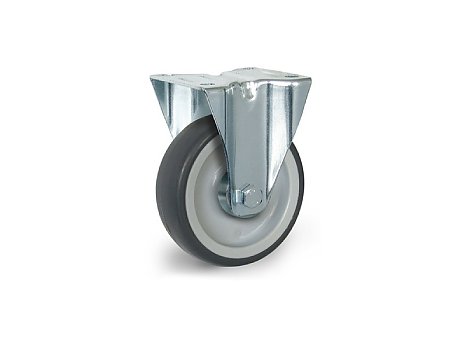 Zestaw kołowy stały, Ø 100 mm, środek: PP szary, powłoka: PU (48158)