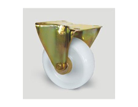 Zestaw kołowy stały, Ø 108 mm, środek: PP biały, powłoka: PP biała, łożysko wałeczkowe (48164)