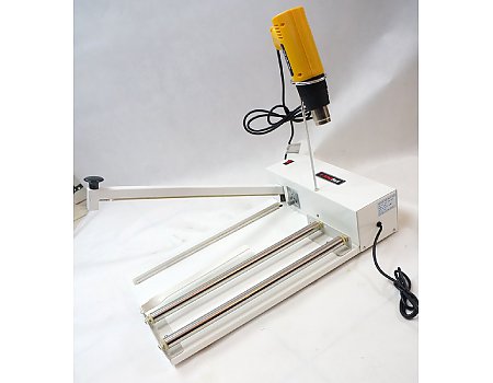 Zgrzewarka 450 mm z pistoletem grzewczym do obkurczania folii