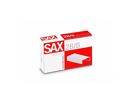 Zszywki SAX Ico Boxer 26/6 1000szt. (5997072137671)