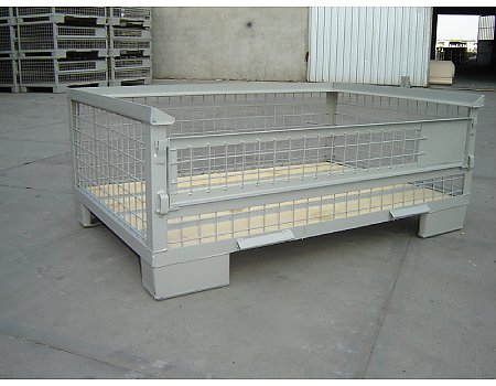 Gitterbox giterbox kosz pojemnik kontener siatkowy połówka 1/2-galeria - zdjęcie-1
